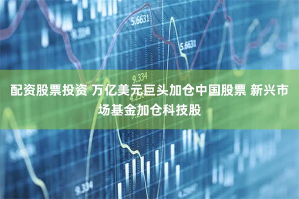 配资股票投资 万亿美元巨头加仓中国股票 新兴市场基金加仓科技股